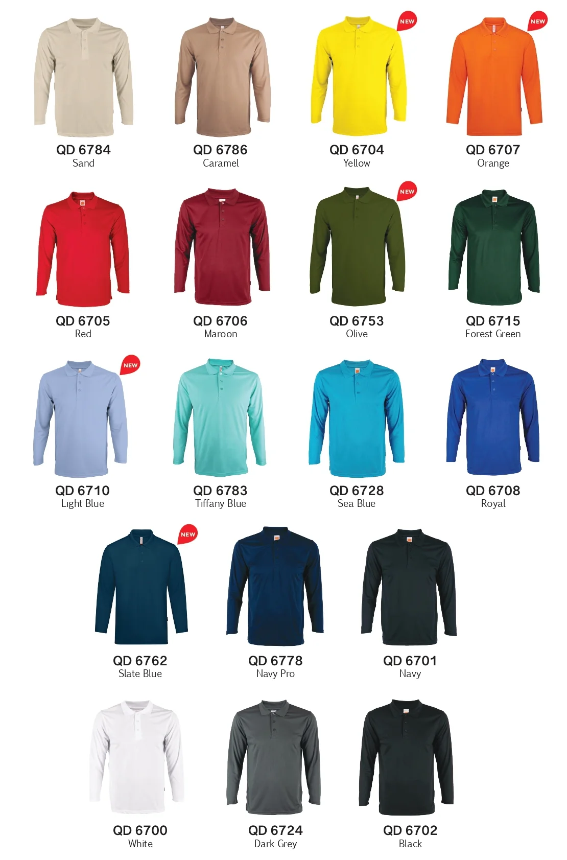 Long Sleeve Dri Fit Polo T-Shirt - Detail 2