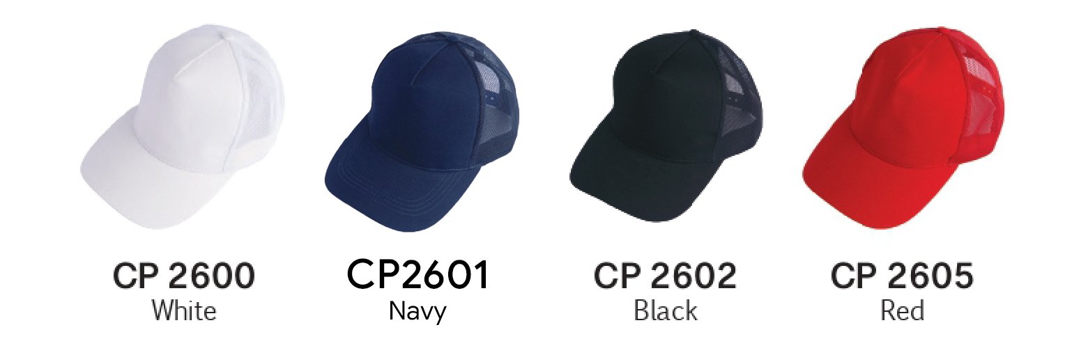 Cotton Trucker Cap with Mesh (5 Panels) - Detail 1