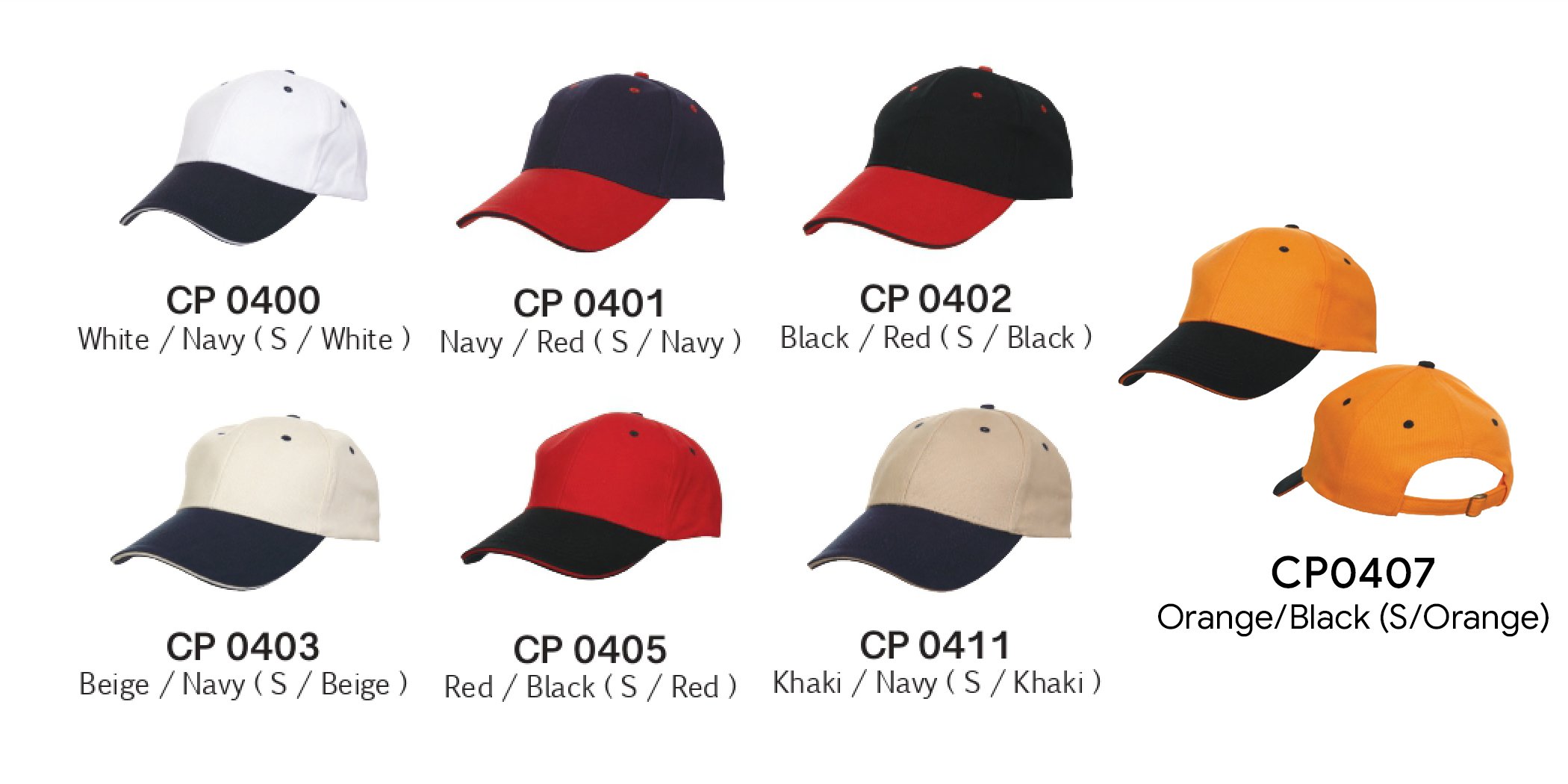 Dual Tone Cotton Baseball Cap (6 Panels). - Detail 1