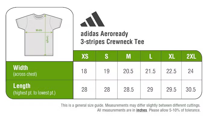 Adidas Aeroready 3-stripes Crewneck Tee. - Detail 1